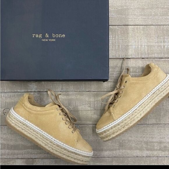 NIB Rag & Bone Kent Espadrille Dune Suede - Picture 7 of 9
